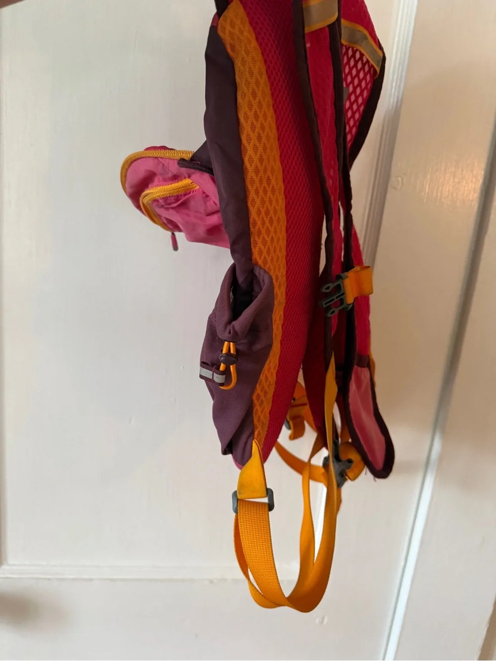 Natan Hot Pink Backpack with Orange Straps